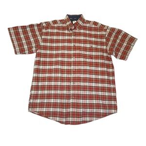 20X Mens Plaid Short Sleeve Button Up Shirt Red Green White Blue Size‎ M